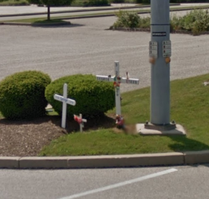 George Steed roadside memorial in York, PA